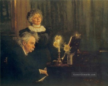 Nina y Edvard Grieg 1892 Peder Severin Kroyer Ölgemälde